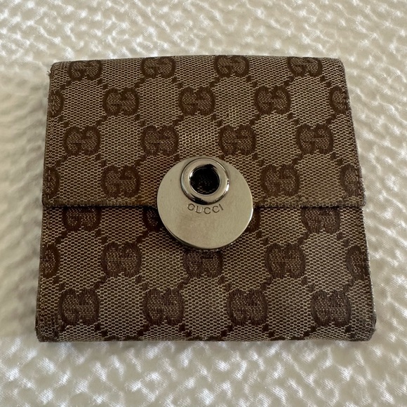 GUCCI Jacquard GG  Logo Bifold Wallet - Picture 1 of 13